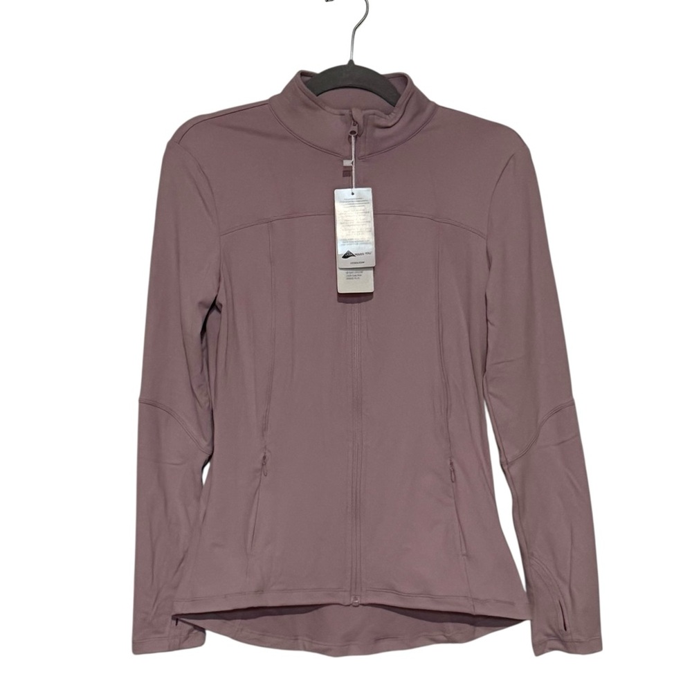 Gym Rainbow Slim Fit Full Zip Athletic Jacket Dusty Rose